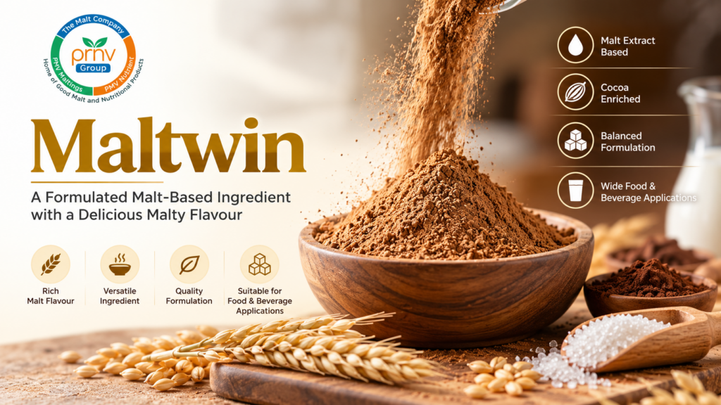 Maltwin rich malt flavour infographic for food and beverage applications